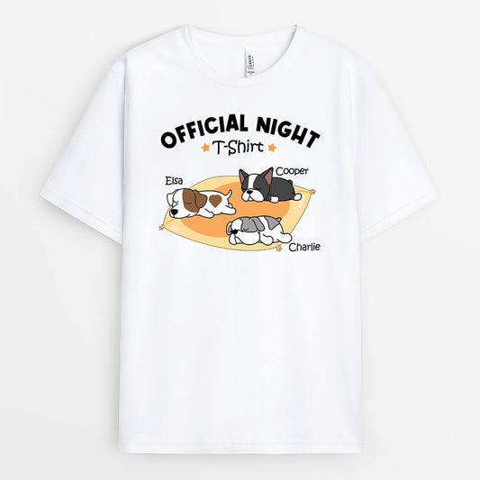 3241AUK2 official night t shirt personalised gifts for dog owners