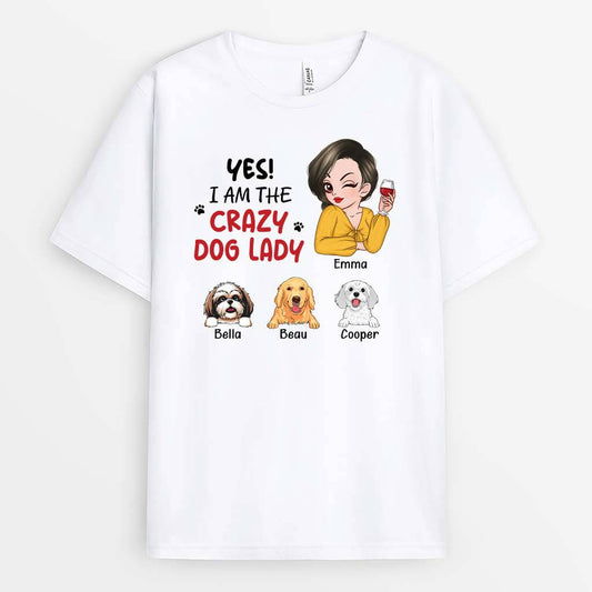 3244AUK1 yes_ t shirt personalised gifts for dog mum