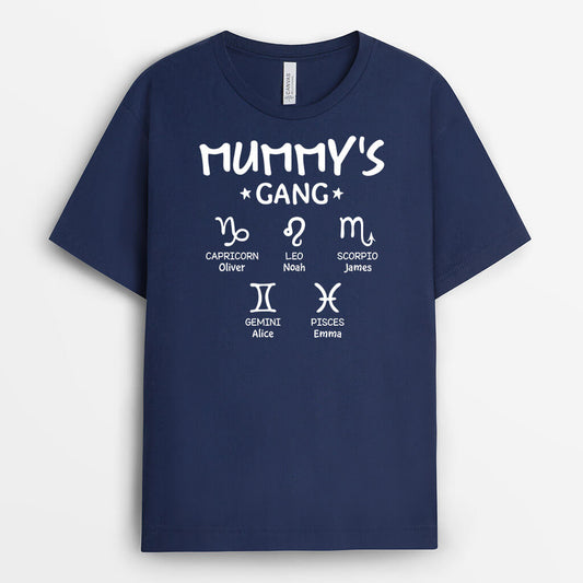 3268AUK2 zodiac grandads gang t shirt personalised gifts for grandad
