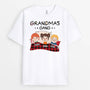 3286AUK1 grandmas gang kids on bed t shirt  personalised gift ideas for grandma