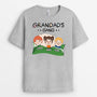 3286AUK2 grandmas gang kids on bed t shirt  personalised gift ideas for grandma
