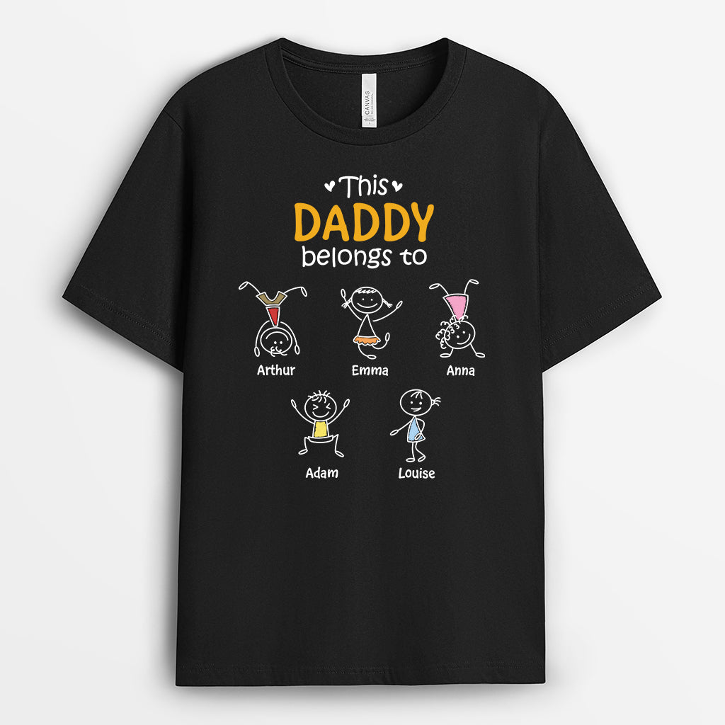 3291AUS1 custom gifts for dads this daddy belongs to t shirt 3291A