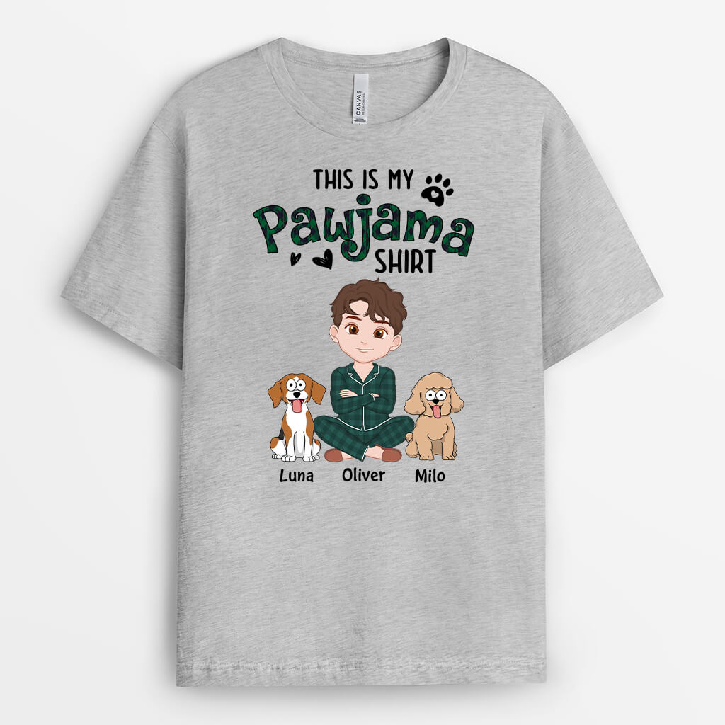 3304AUK1 this is my pawjama shirt personalised gifts for dog mum