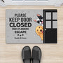 3308DUS2 funny personalized pet doormats_ please keep door closed 3308D5M5C