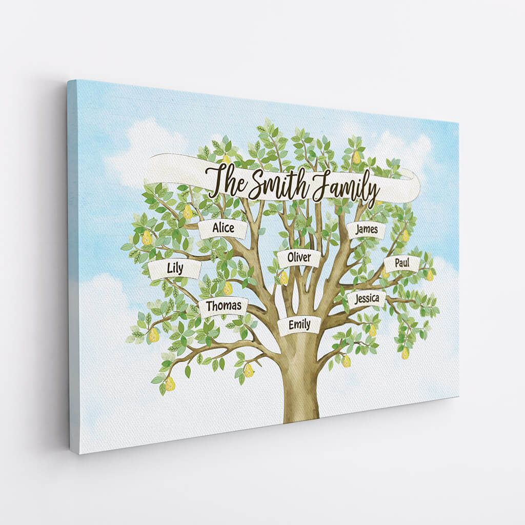3317CUK2 the smith family pear tree t shirt personalised gifts for family