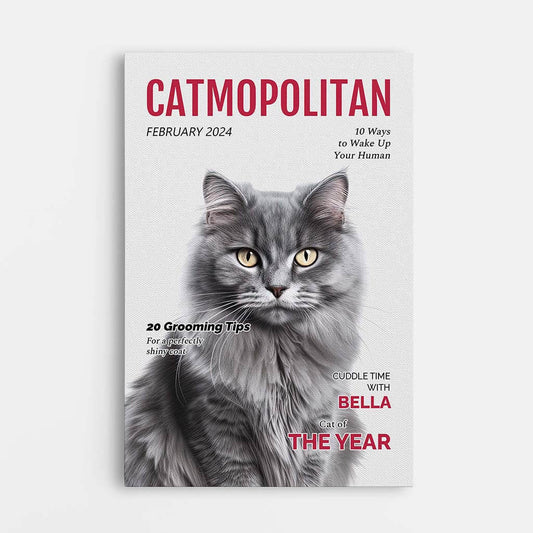 3326CUK1 personalised catmopolitan canvas custom gifts for cat lovers