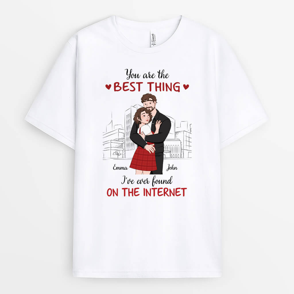 3332AUK1 personalised you are the best thing t shirt personalised gift ideas for couple