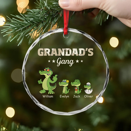 3345OUS2 custom christmas gifts for dad crocodile daddys gang glass ornament 3345O3M8B_a2e1cfef 2fa4 46f9 87d4 5753df39b6d2