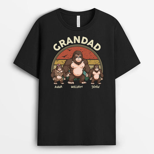 3357AUK1 kingkongs grandad t shirt personalised gifts for grandad