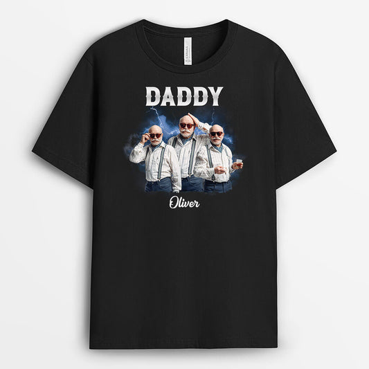 3360AUK2 cool lion grandad t shirt personalised gifts for grandad