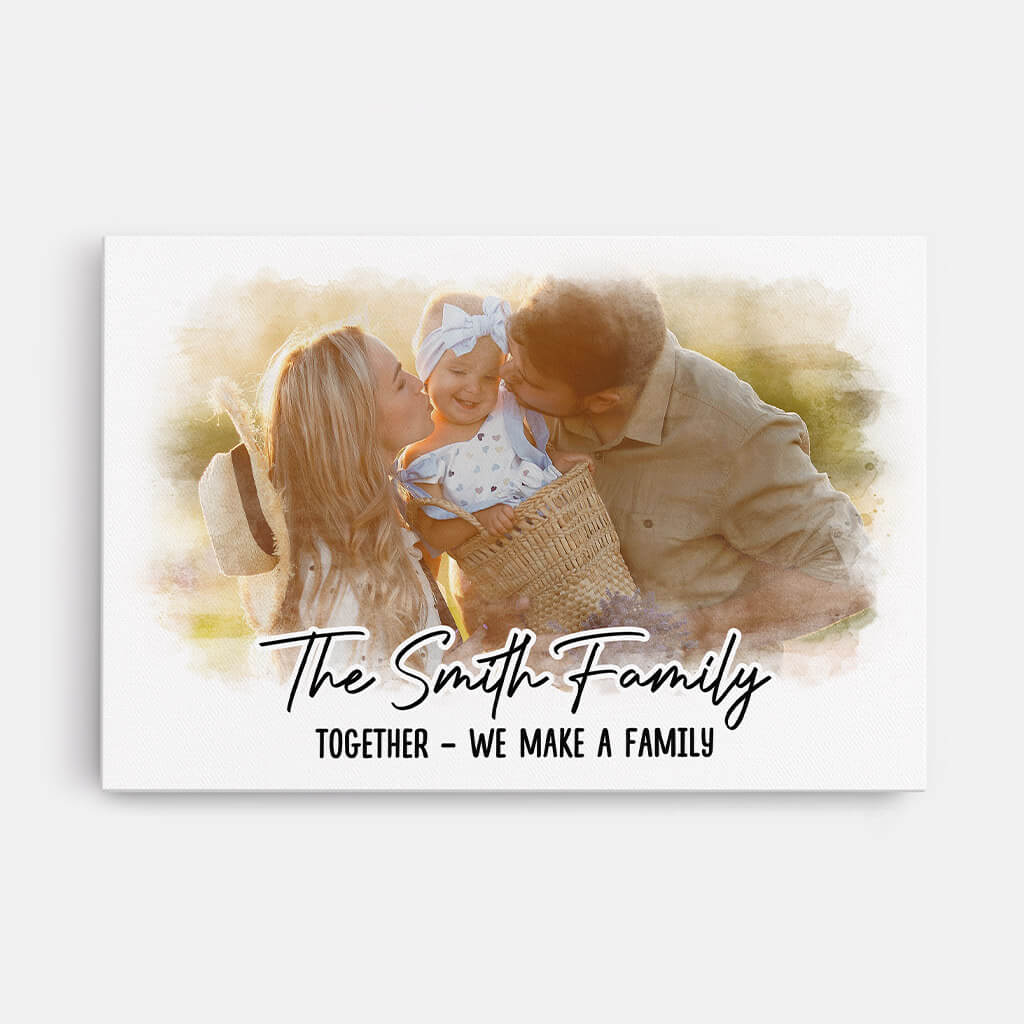 3371CUK1 the family together we make a family canvas personalised gifts for family