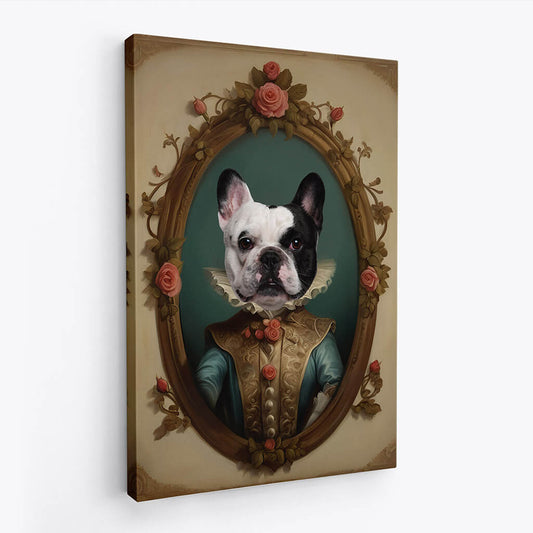 3373CUK2 royal cat portrait canvas personalised gift for cat lovers