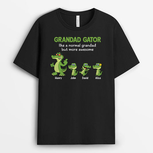3380AUK1 grandad gator t shirt personalised gifts for grandad