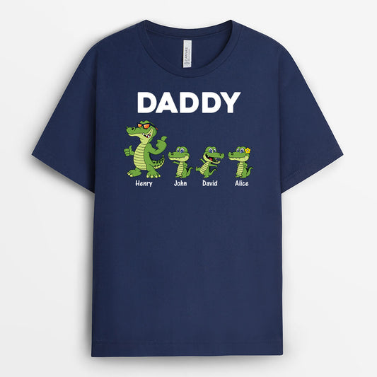 3381AUK2 crocodile grandad t shirt custom gift for grandad