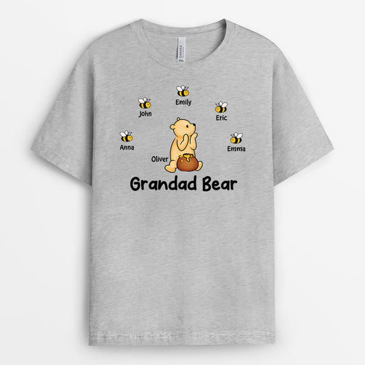 3394AUK2 grandma bear t shirt personalised gifts for grandma