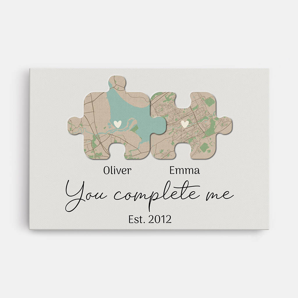 3395CUK1 you complete me est 2021 canvas personalised gifts for grandma