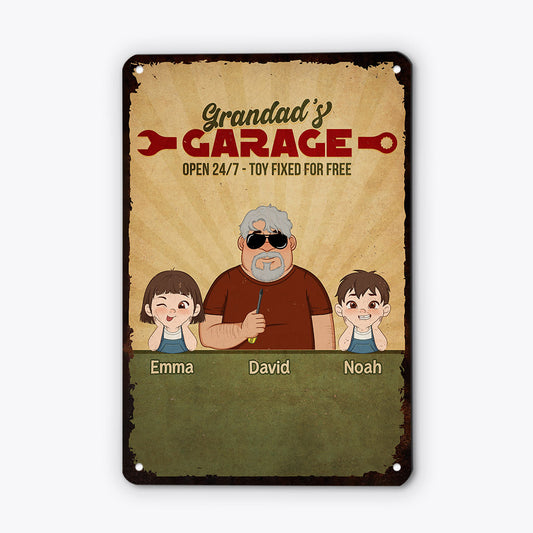 3405EUK1 daddys garage metal sign personalised gifts for dad_d150d4ec 595d 45f2 9087 6f5644873da7