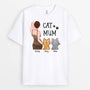 3416AUK1 sexy cat mum t shirt  personalised gifts for cat mum