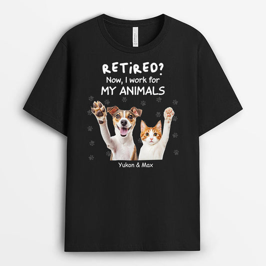 3420AUK1 retirement t shirt personalised gifts for dog lovers