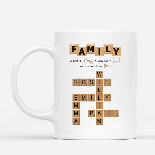 3446MUK1 family crossword mug personalized gifts for family 3446MKZ5I
