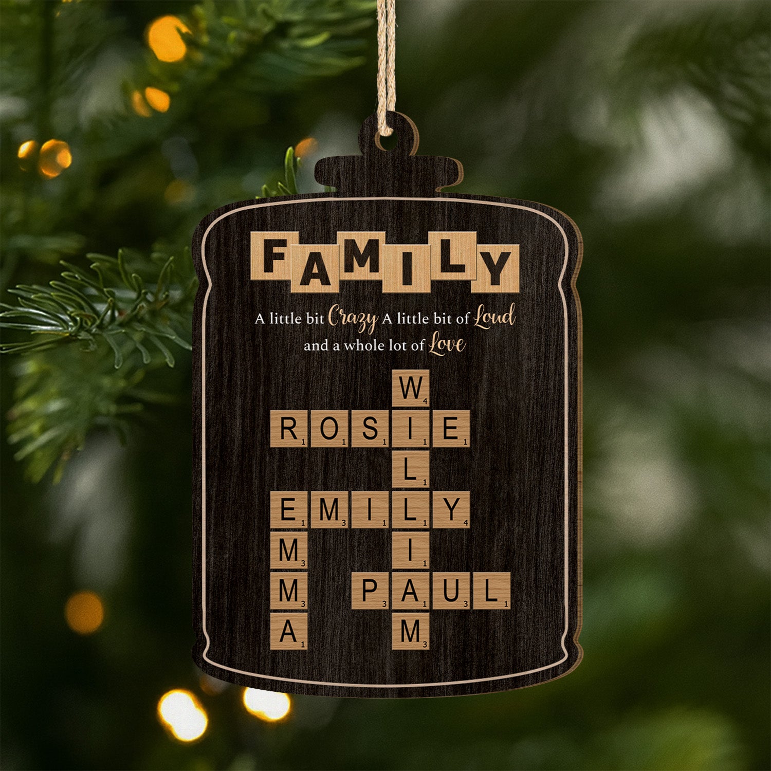 3446QUS1 personalized wooden signs crossword gifts for family 3446QKT5I