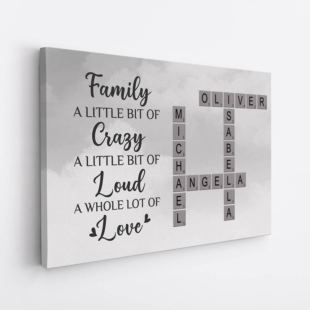 3455CUK2 family a little bit of crazy crossword canvas personalised gifts for grandma_97d7044f 8dbe 48c8 a147 30db11ef8ad3