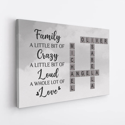 3455CUK2 family a little bit of crazy crossword canvas personalised gifts for grandma_97d7044f 8dbe 48c8 a147 30db11ef8ad3
