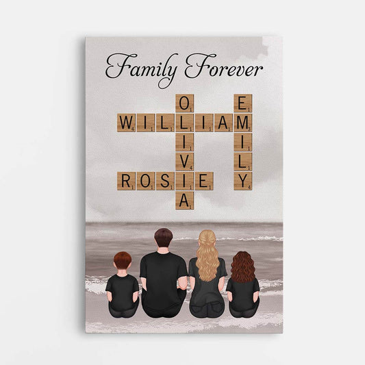 3465CUK1 family forever canvas personalised gifts for family