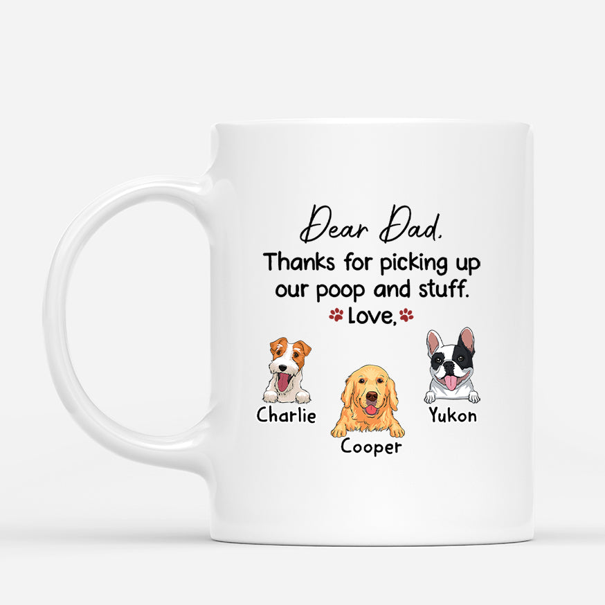3473MUK1 dear dad thanks for picking up my poop and stuff mug personalised gifts for dog dad_00cd6254 5480 4ff1 8356 b435d6357c33