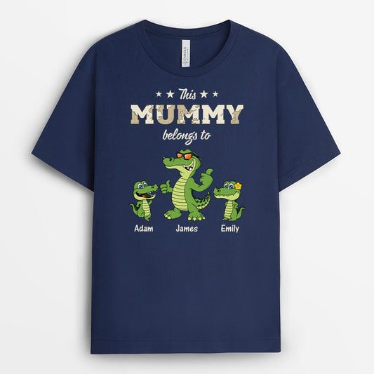 3478AUK2 cool crocodile this grandad belongs to t shirt personalised gifts for grandad