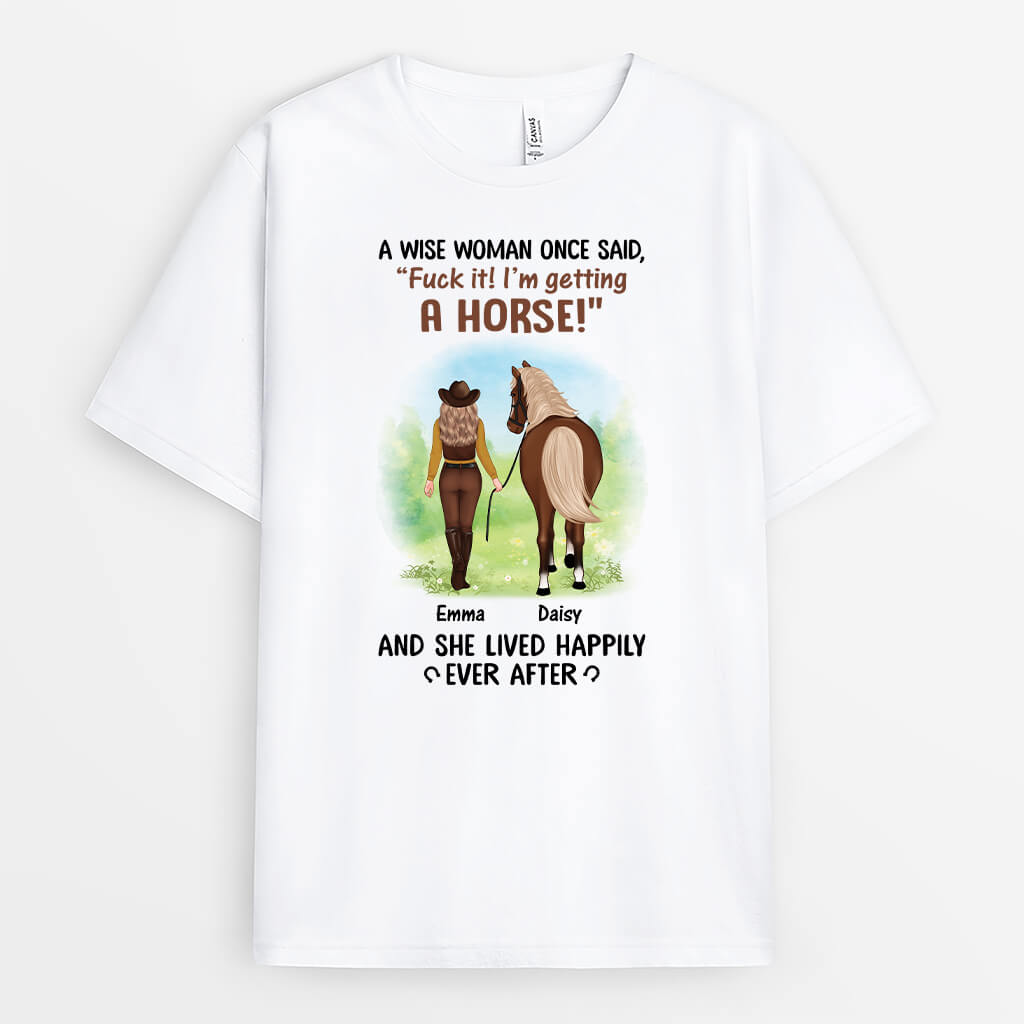 3480AUK1 a wise woman once said t shirt personalised gifts for female