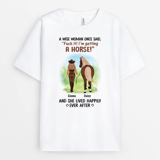 3480AUK1 a wise woman once said t shirt personalised gifts for female