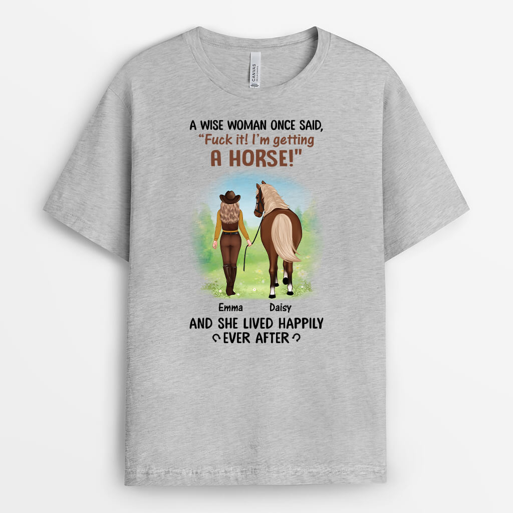 3480AUK2 a wise woman once said t shirt personalised gifts for female