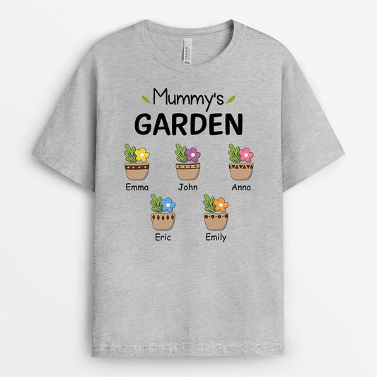 3491AUK2 cute grandmas garden t shirt personalised gifts for grandma
