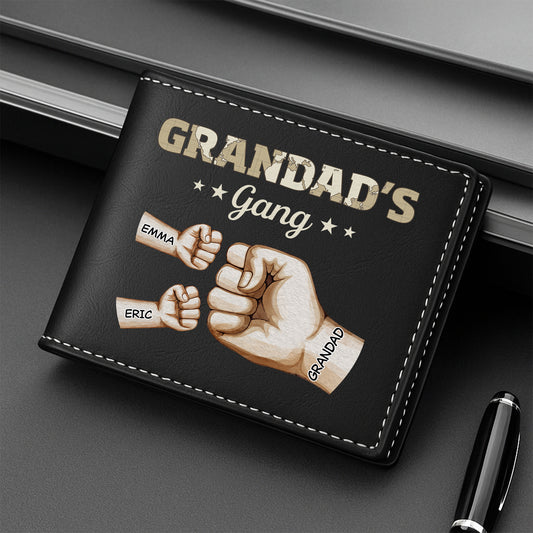 3508JUK2 personalised daddy gang leather wallet 3508J5I3B