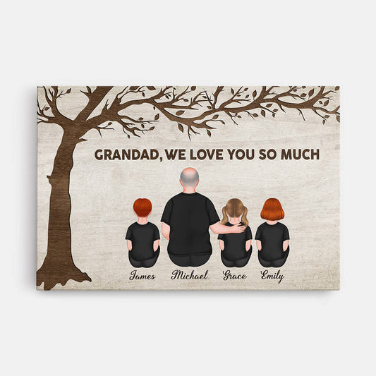 3529CUK1 grandad we love you so much canvas customised gifts for grandad_bfb1b53c 86f6 4234 8f1b a0a4f219445c