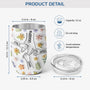 3534TUS3 custom floral 3d printing effect wine tumbler gifts for grandma 3534T6O5A