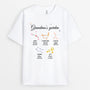 3537AUS1 grandmas garden zodiac flower t shirt  personalised gifts for grandma