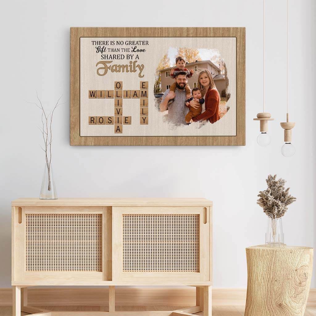3540CUK3 there is no greater gift than family photo canvas personalised family gifts