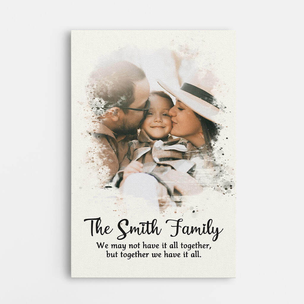 3548CUK1 family we may not have it all together canvas personalised gifts for parents