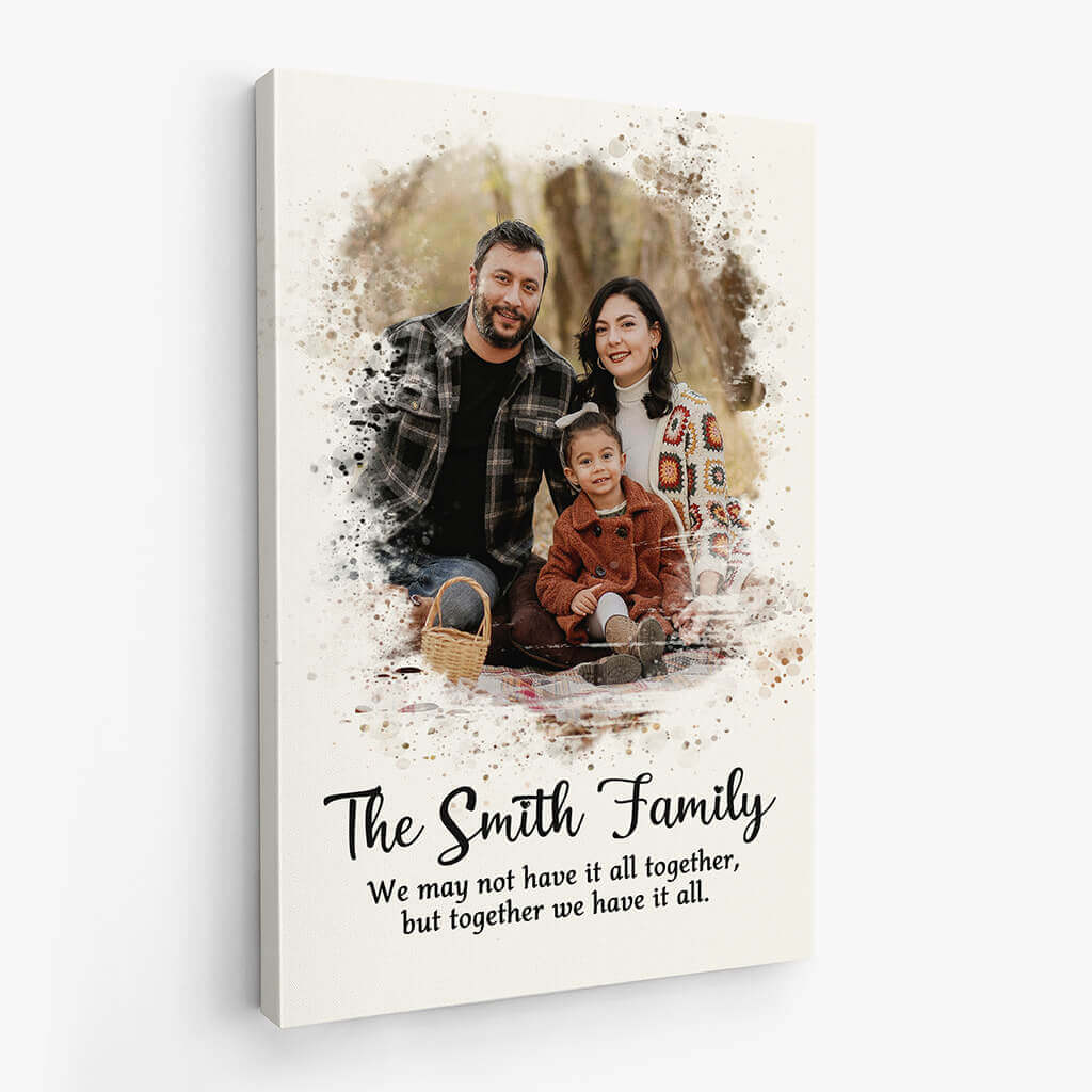 3548CUK2 family we may not have it all together canvas personalised gifts for parents
