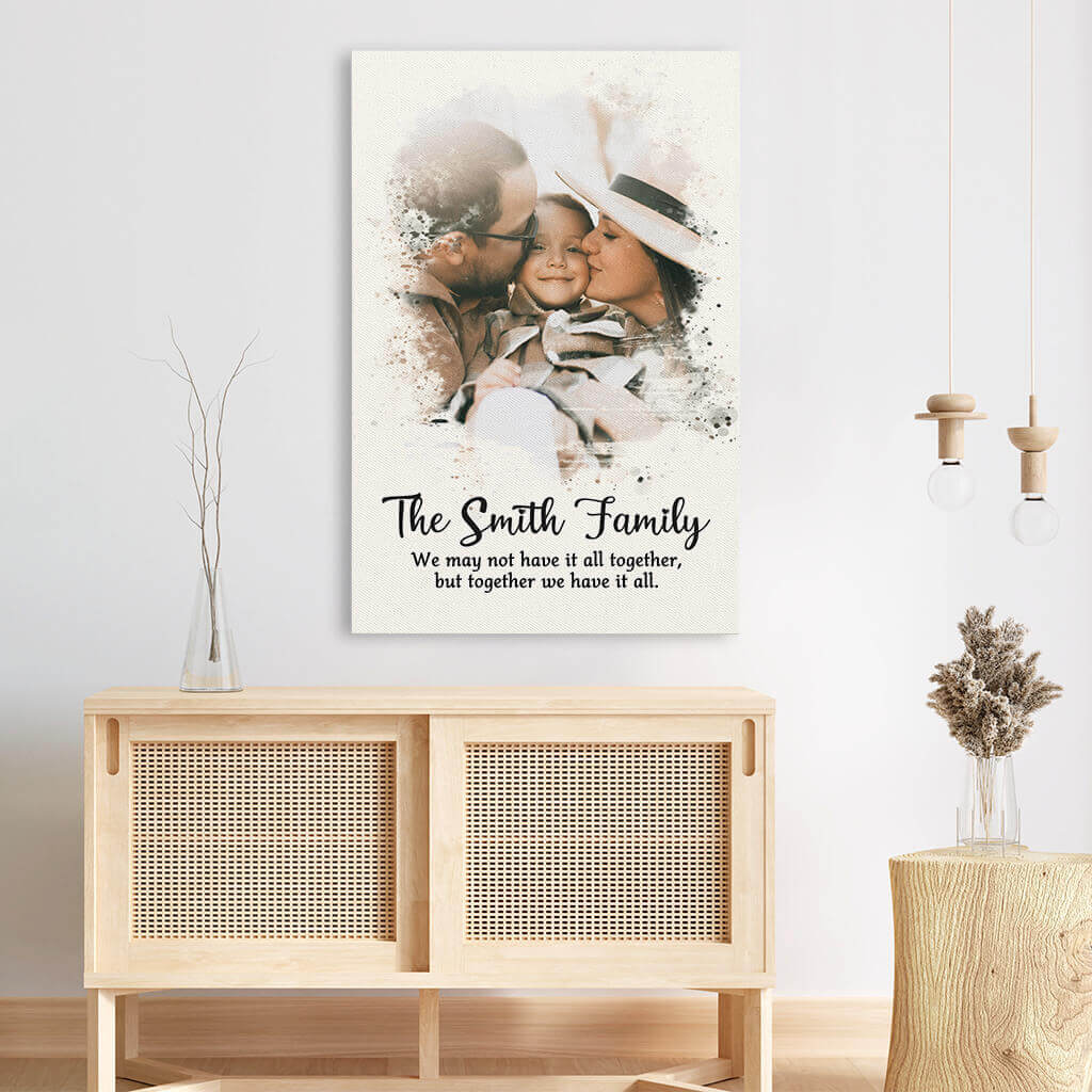3548CUK3 family we may not have it all together canvas personalised gifts for parents