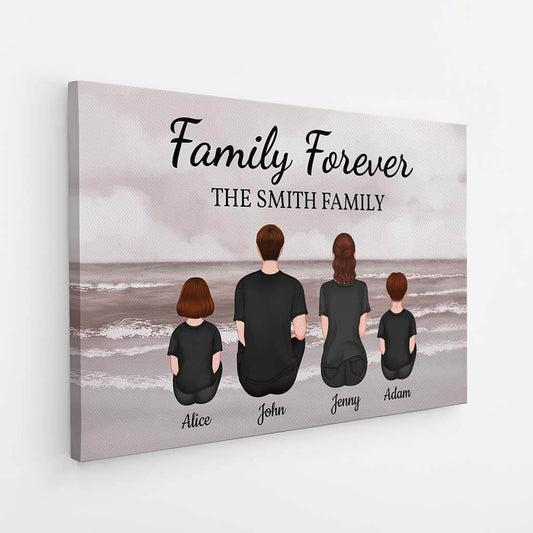 3556CUK2 family forever canvas print personalised family presents