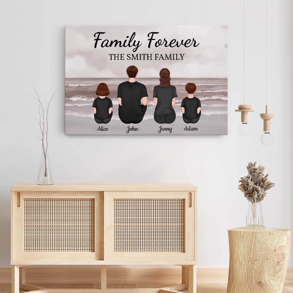 3556CUK3 family forever canvas print personalised family presents