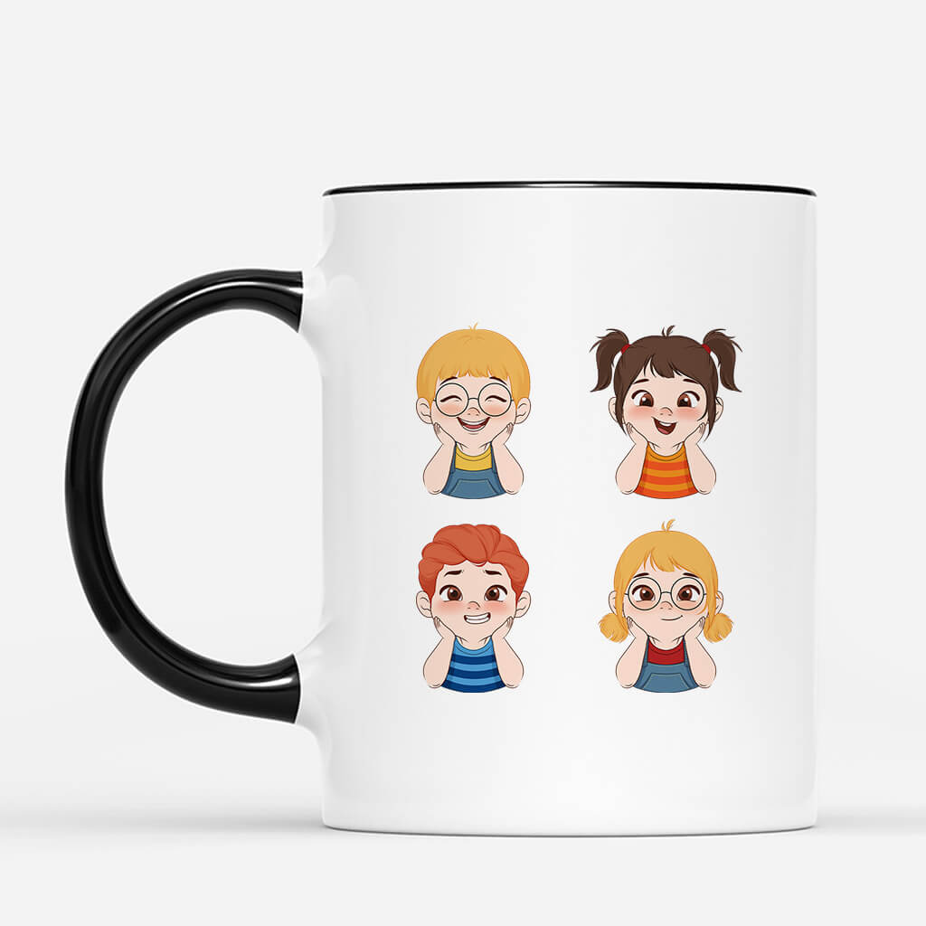 3588MUK3 grandad daddys gang personalised crossword mug for grandad dad