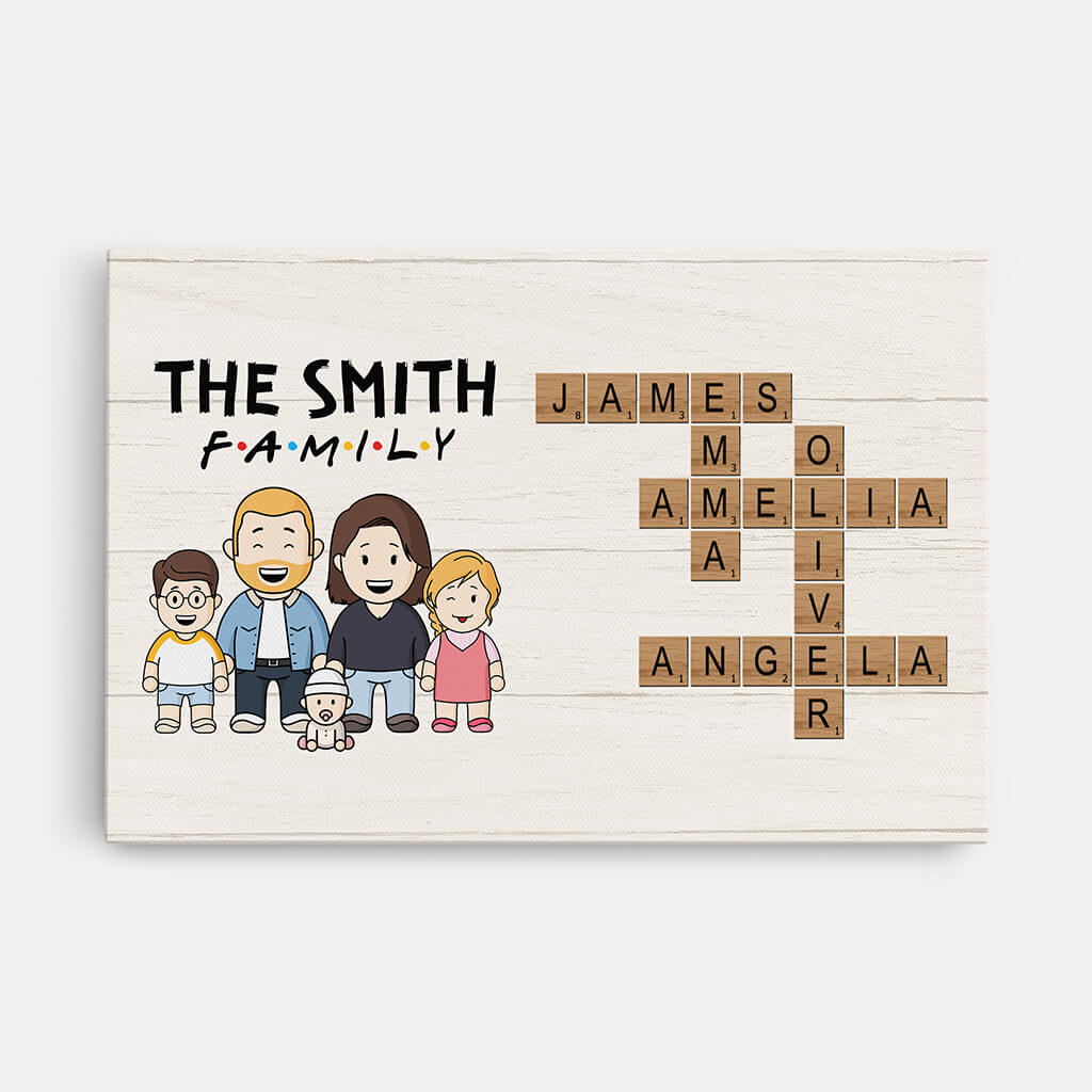 3598CUK1 f a m i l y canvas print family personalised gifts