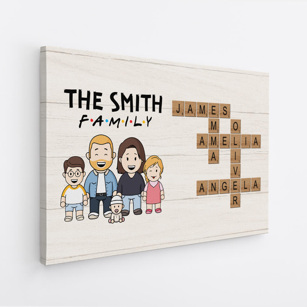 3598CUK2 f a m i l y canvas print family personalised gifts