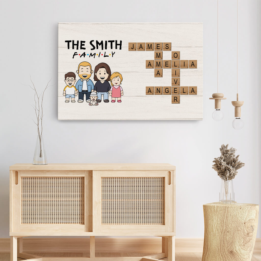 3598CUK3 f a m i l y canvas print family personalised gifts