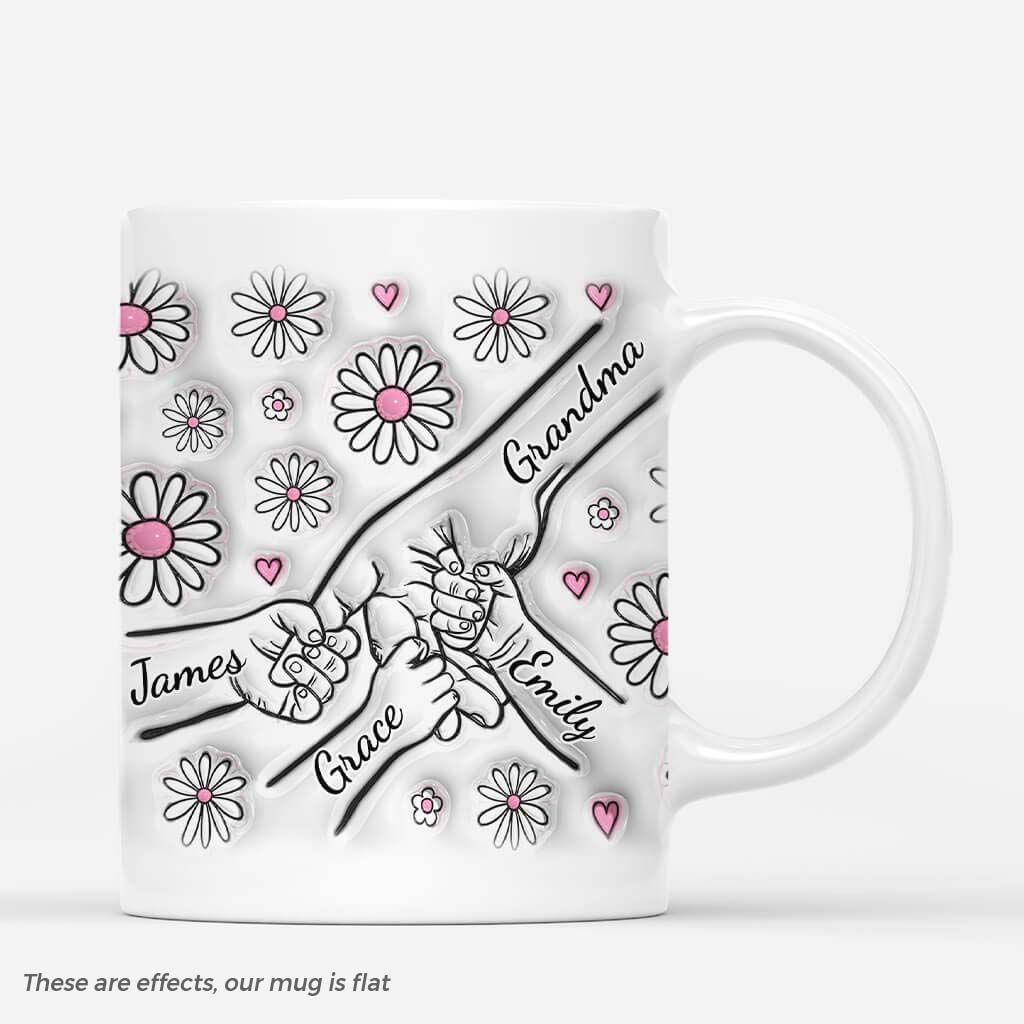 3599MUK1 grandma mummy 3d mug customised gifts for grandma mum_6d3c2435 51f2 466b a45c 567af607a261
