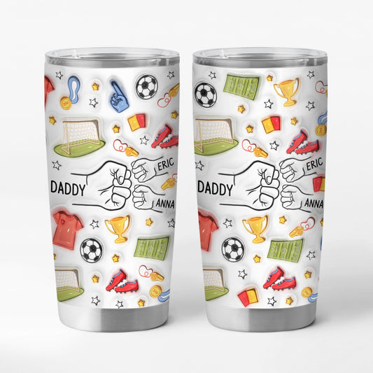 3608TUK1 3d printing effect personalised daddy fist bump 20oz tumbler 3608T5I5B